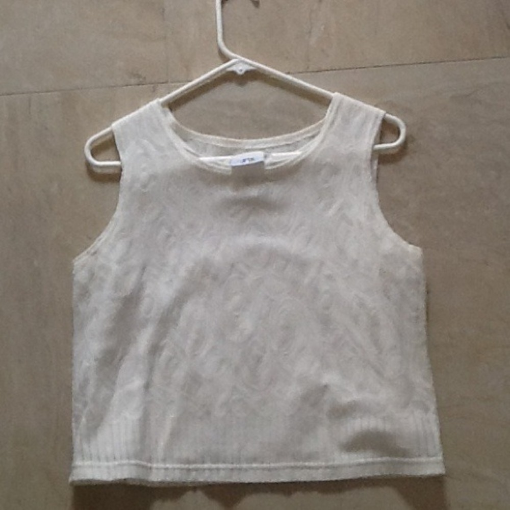 Cream-colored tank